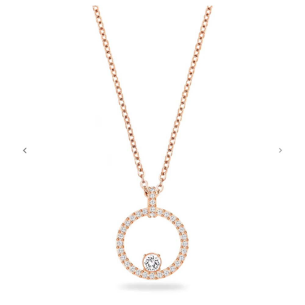 Swarovski  Constella pendant White, Rose gold-tone plated